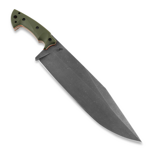 Work Tuff Gear Pathfinder išgyvenimo peilis, Hand Rub Retro Washed, ODG+Orange Liner Gator Grip