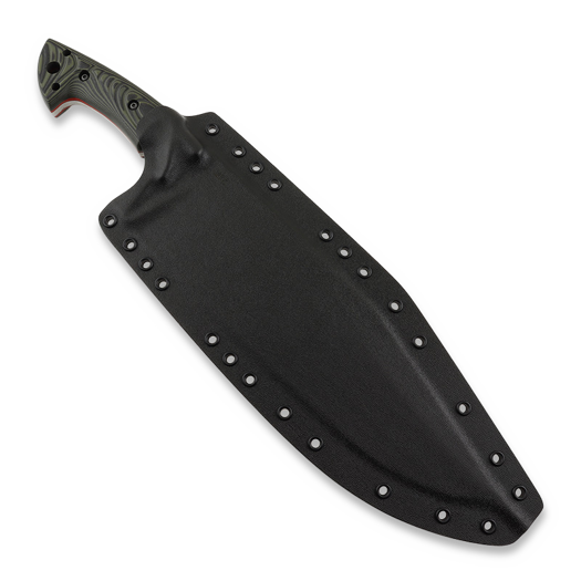 Work Tuff Gear Pathfinder peilis, Satin Forest Camo Swamp Grip (Red Liner)
