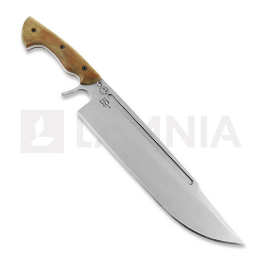 Nuga Work Tuff Gear Puzon Predator Hunter A6MAX, ghost finish, brown micarta