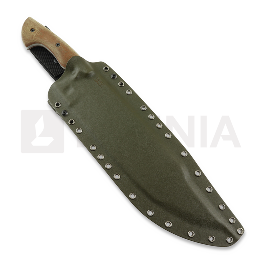 Work Tuff Gear Puzon Predator Hunter A6MAX peilis, ghost finish, brown micarta