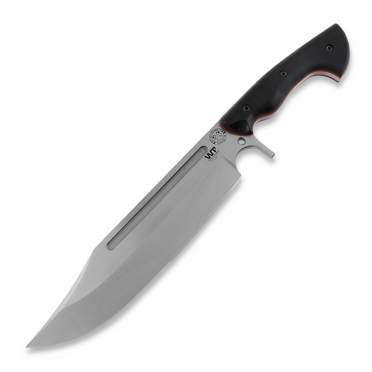 Work Tuff Gear Puzon Wilderness Bowie ナイフ, Black/Red Liner G10
