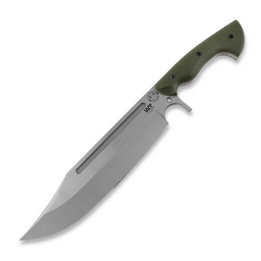 Work Tuff Gear Puzon Wilderness Bowie Messer, ODG/Brown Liner G10