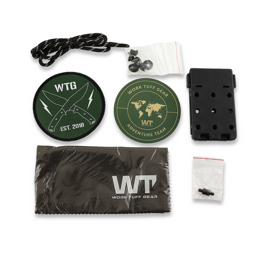 Work Tuff Gear PWB-7 SK85 Gen 2 puukko, Two Tone Satin, Black/Red Liner G10