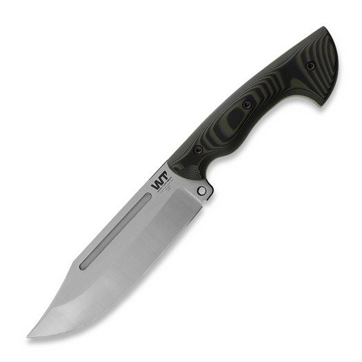 Nóż Work Tuff Gear PWB-7 SK85 Gen 2, Two Tone Satin, Forest Camo G10
