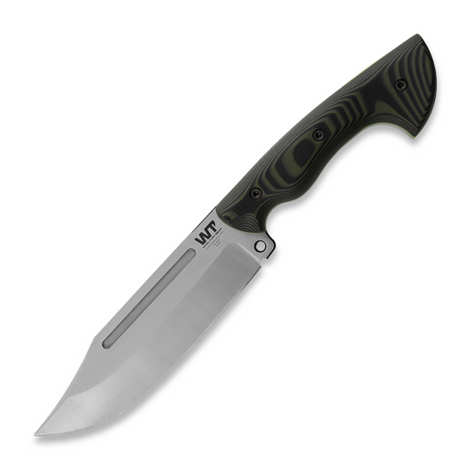 Work Tuff Gear PWB-7 SK85 Gen 2 puukko, Two Tone Satin, Forest Camo G10