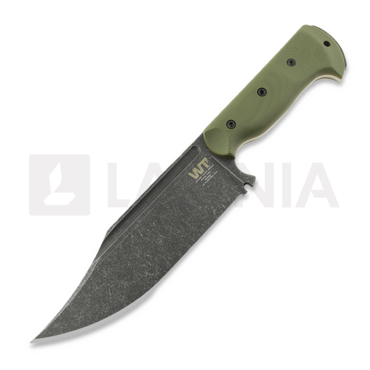 Work Tuff Gear Ranger K329 darkwashed סכין, od green handle with brown liner
