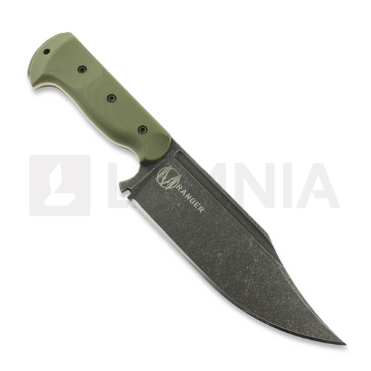 Work Tuff Gear Ranger K329 darkwashed peilis, od green handle with brown liner