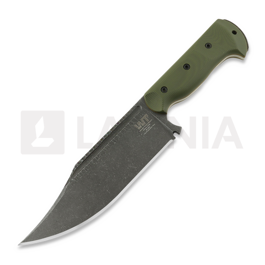 Work Tuff Gear Ranger K329 rugged darkwashed 刀, od green handle with brown liner