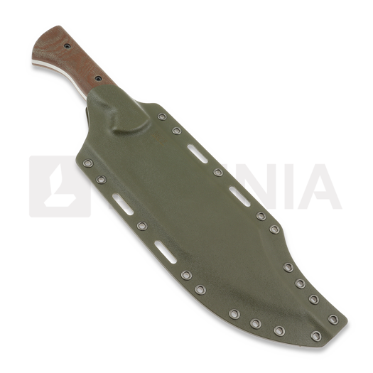 Work Tuff Gear V44X Gen 3 SK85 knife, dark washed, brown canvas micarta, odg kydex
