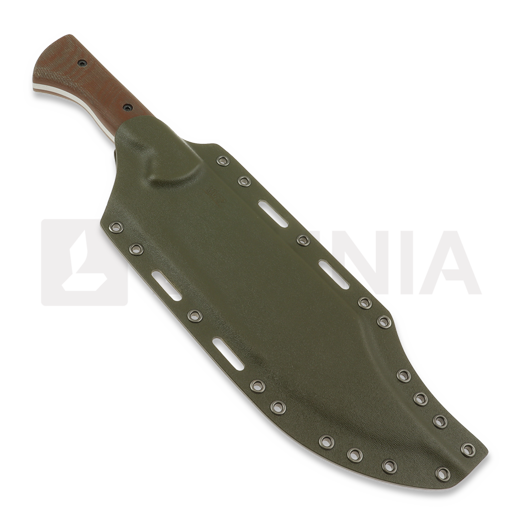 Work Tuff Gear V44X Gen 3 SK85 knife, hand rub APO, brown canvas micarta, odg kydex
