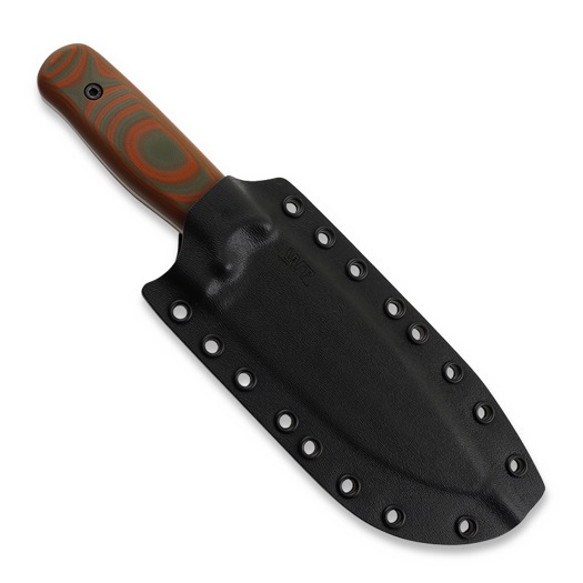 Work Tuff Gear Voyageur puukko, apo blade, orange camo handle