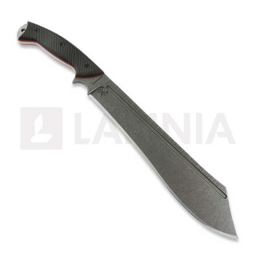 Work Tuff Gear Warhammer, rugged, black G10 with red liner