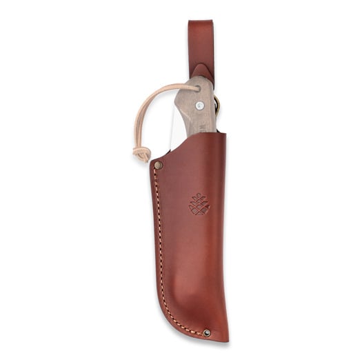 Woxna Alfta Leather sheath - 180 mm, cognac