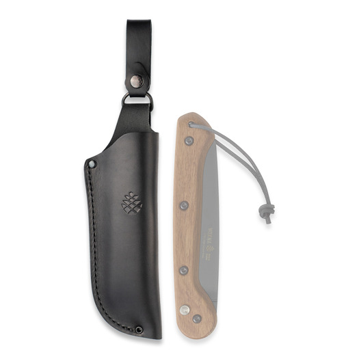 Woxna Hälsing 180 mm + Alfta Leather sheath מסור מתקפל, שחור