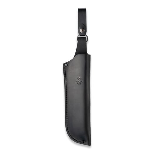 Woxna H&auml;lsing 250 mm + Alfta Leather sheath S&auml;ge, schwarz