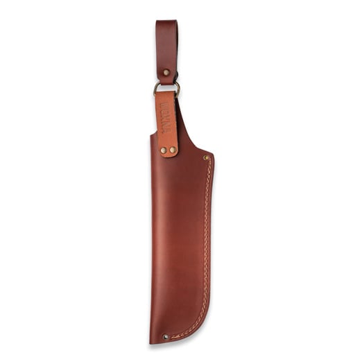 Woxna S&ouml;derfors 250 mm + Alfta leather sheath S&auml;ge, cognac