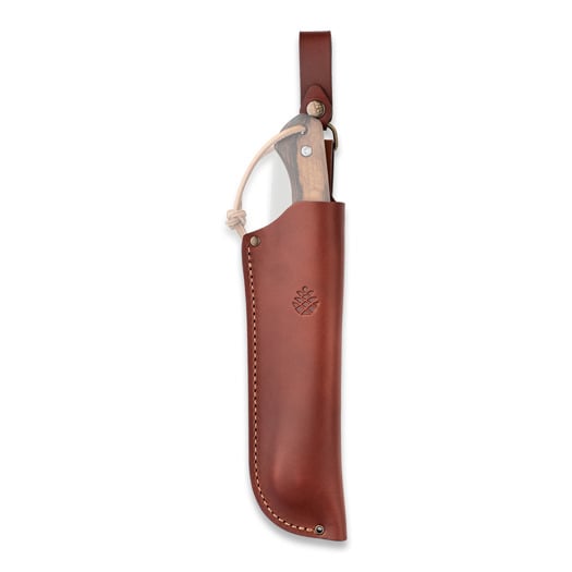Woxna S&ouml;derfors 250 mm + Alfta leather sheath S&auml;ge, cognac