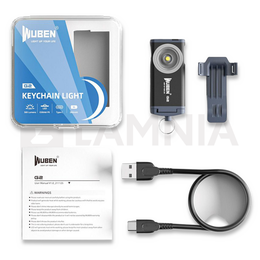 Wuben G2 Rechargable Keychain flashlight