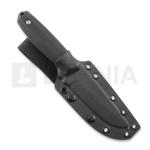 Za Pas BE2 ナイフ, Black G-10, Satin