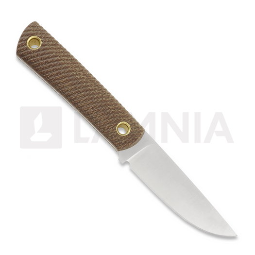 Za Pas EC95 Messer, Brown Micarta, Satin