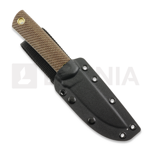 Za Pas EC95 veitsi, Brown Micarta, Satin