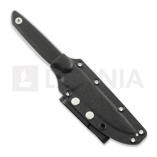 Za Pas EHO Covered peilis, Black G-10, Satin