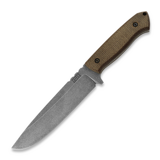 Za Pas Expendable, Brown Micarta, Stonewash