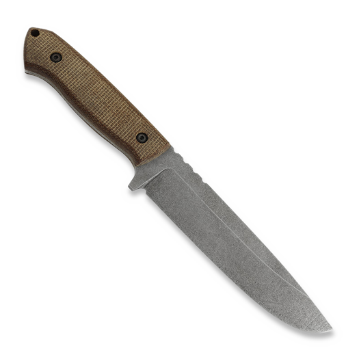 Za Pas Expendable, Brown Micarta, Stonewash