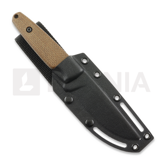 Nůž Za Pas Handie, Brown Micarta, Black Coating