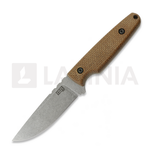 Za Pas Handie veitsi, Brown Micarta, Stonewash