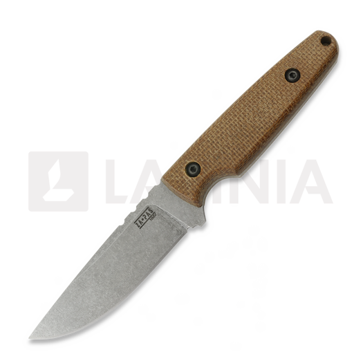 Coltello Za Pas Handie, Brown Micarta, Stonewash