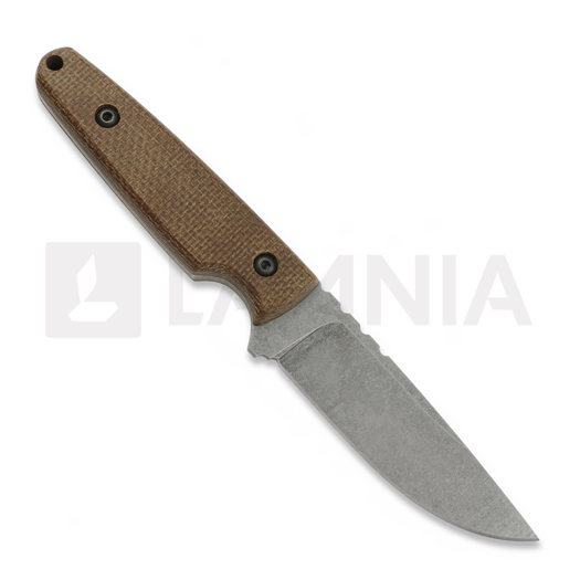 Za Pas Handie veitsi, Brown Micarta, Stonewash