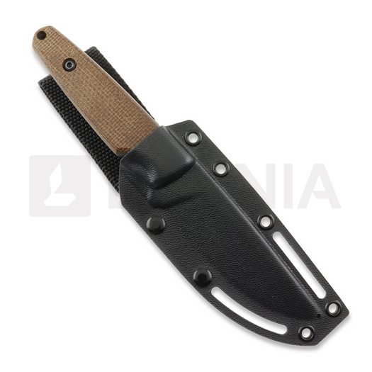 Coltello Za Pas Handie, Brown Micarta, Stonewash