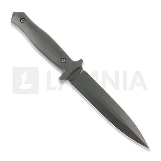Za Pas RH2 Dagger mes, Black G-10, Black Coating