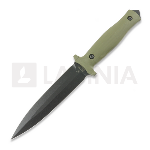 มีด Za Pas RH2 Dagger, OD Green G-10, Black Coating