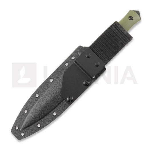 Za Pas RH2 Dagger veitsi, OD Green G-10, Black Coating