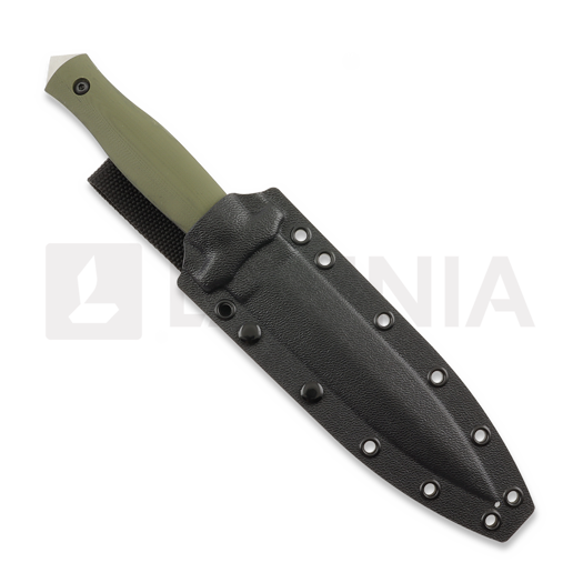 Za Pas RH2 Dagger veitsi, OD Green G-10, Satin