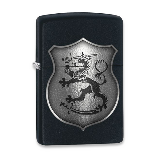 Запалка Zippo Finnish Lion, Black Matte