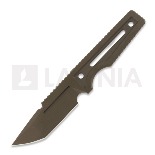ZU Bladeworx Ultralight Tanto Ceracote ナイフ, bronze
