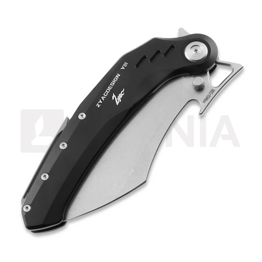 Couteau pliant Zyac Knives KUUK, Aluminium, noir