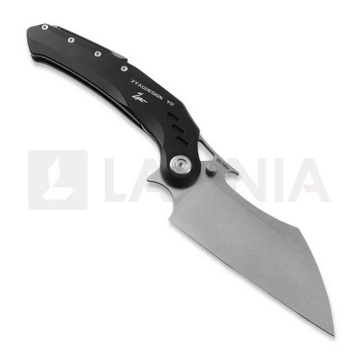 Zyac Knives KUUK k&auml;&auml;nt&ouml;veitsi, Aluminium, musta