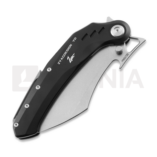 Zyac Knives KUUK k&auml;&auml;nt&ouml;veitsi, Aluminium, musta