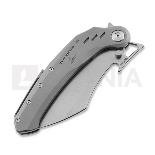Zyac Knives KUUK k&auml;&auml;nt&ouml;veitsi, Titanium