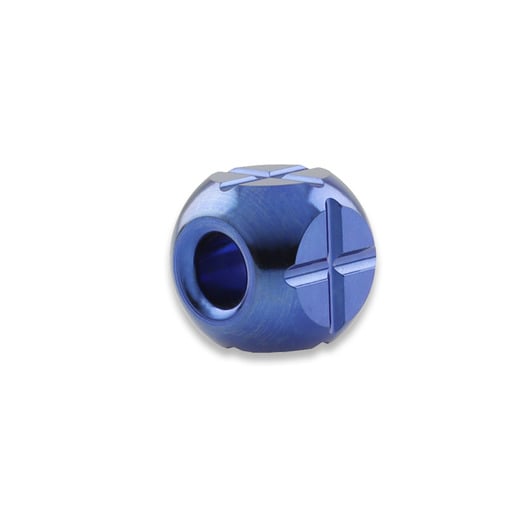 Zyac Knives Square Cross Pattern Lanyard Bead, blå