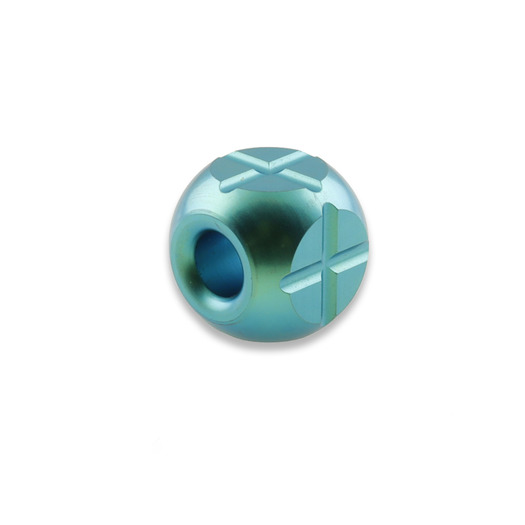 Zyac Knives Square Cross Pattern Lanyard Bead, zielona