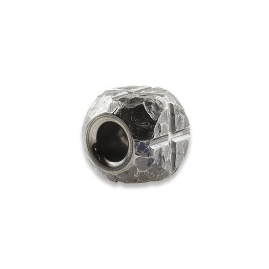 Zyac Knives Square Cross Pattern Lanyard Bead, Hand Carved 1