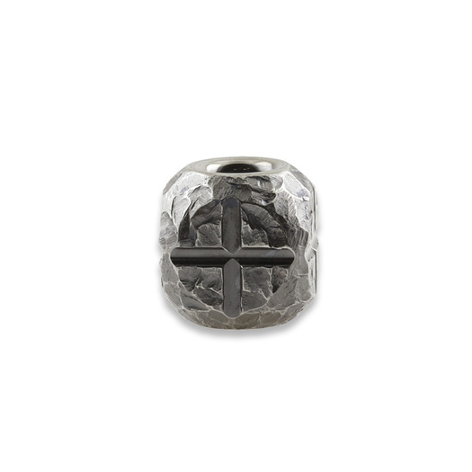 Zyac Knives Square Cross Pattern Lanyard Bead, Hand Carved 1