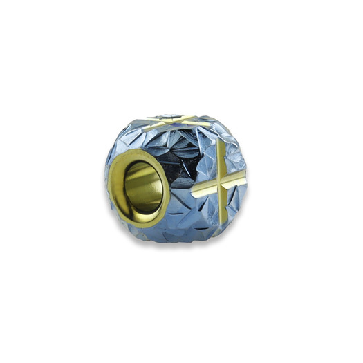 Zyac Knives Square Cross Pattern Lanyard Bead, Hand Carved 2