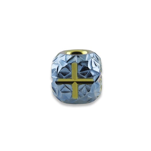 Zyac Knives Square Cross Pattern Lanyard Bead, Hand Carved 2