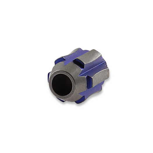 Zyac Knives Titanium Lanyard Bead/Knife Bead in Prism Shape, mėlyna